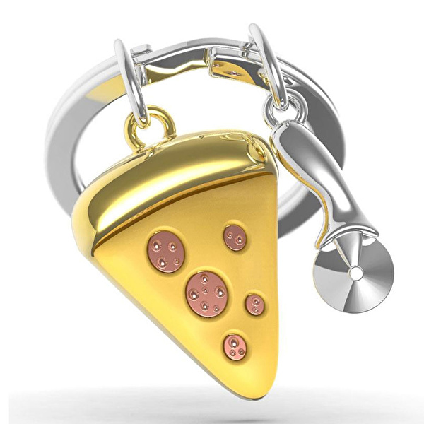 METALMORPHOSE Pizza Anahtarlık