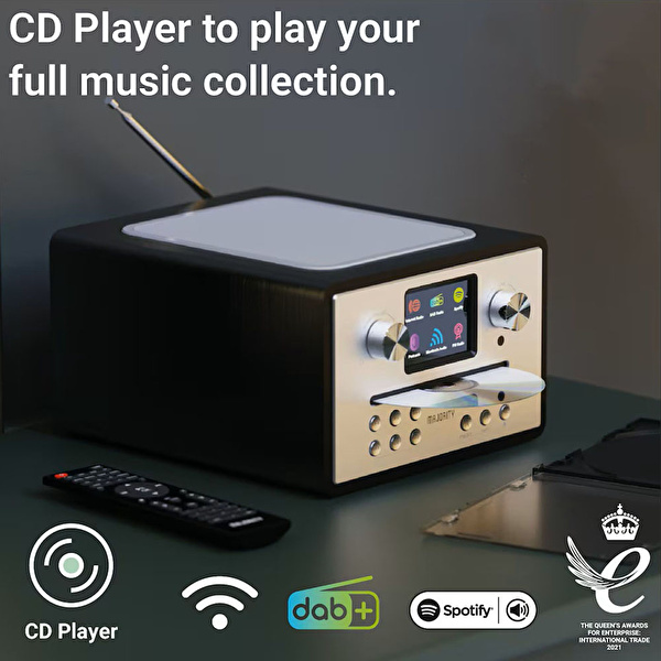 MAJORITY Homerton-2 Radyo Bluetooth Hoparlör Siyah (Wifi)