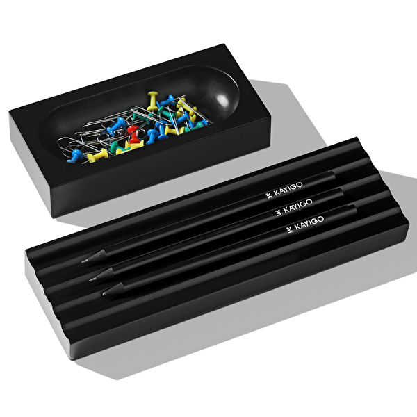 KAYIGO Siyah Woody İkili Ofis Seti