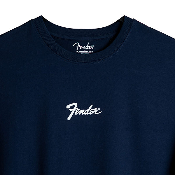 FENDER® Alice in Wonderland Loose Lacivert T-Shirt