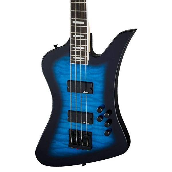 Jackson JS3Q Kelly Bird Bass Amaranth Klavye Blue Burst Bas Gitar