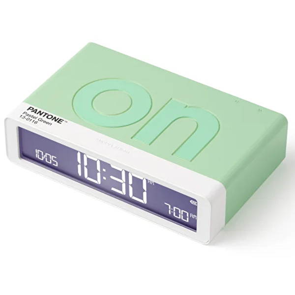 LEXON x Pantone Flip Klasik Şarj Edilebilir Alarm Saat Mint