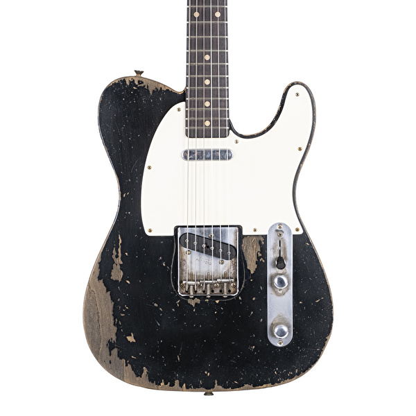 Fender Custom Shop Masterbuilt Dale Wilson 1962 Telecaster Heavy Relic Gülağacı Klavye Black Elektro Gitar