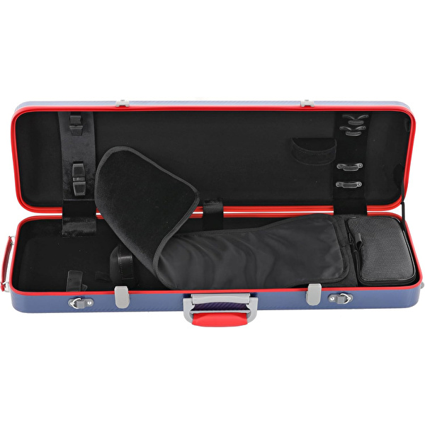 GEWA FUN SERIES PS351187 4/4 Polikarbon Keman Kutusu (Kırmızı - Mavi)