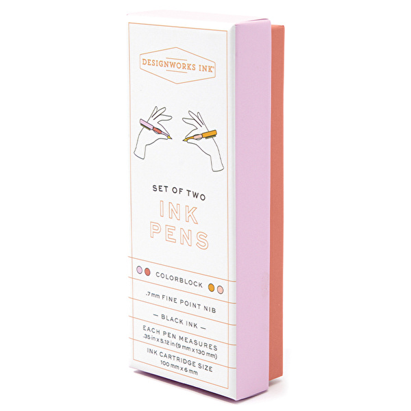 DESIGNWORKS INK 2'li Tükenmez Kalem Color Rosewood Blush