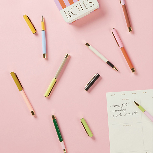 DESIGNWORKS INK 2'li Tükenmez Kalem Color Rosewood Blush