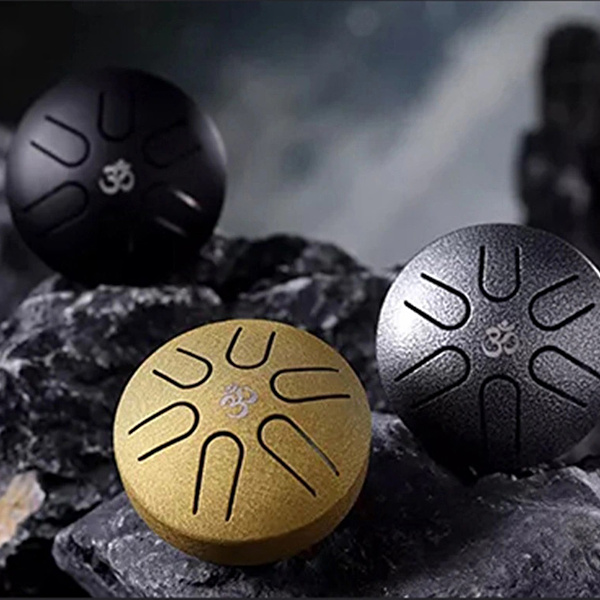YOGIXO Tongue Drum 3″ Mini 6 Notalı Gri
