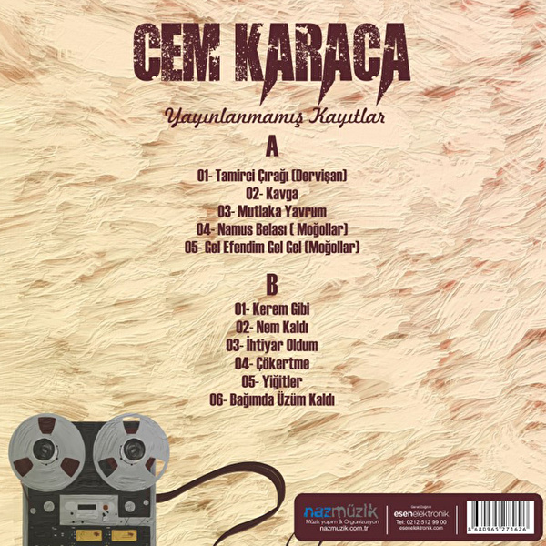 Cem Karaca - Yayınlanmamış Kayıtlar (Enstrümantal)