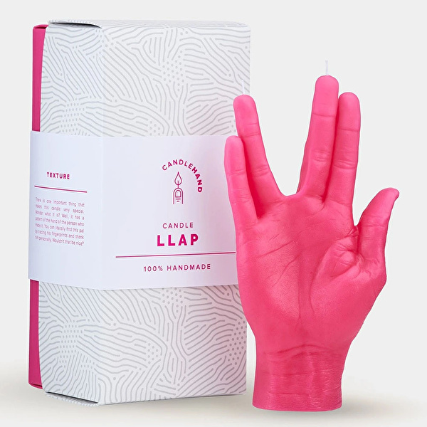 CANDLE HAND Llap Mum Pembe