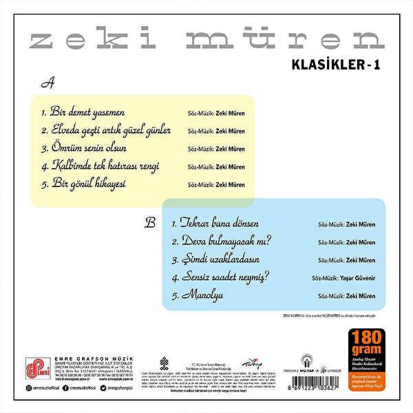 Zeki Müren - Klasikler 1 Dünden Bugüne 8