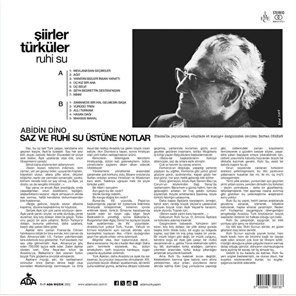 Ruhi Su- Şiirler ve Türküler