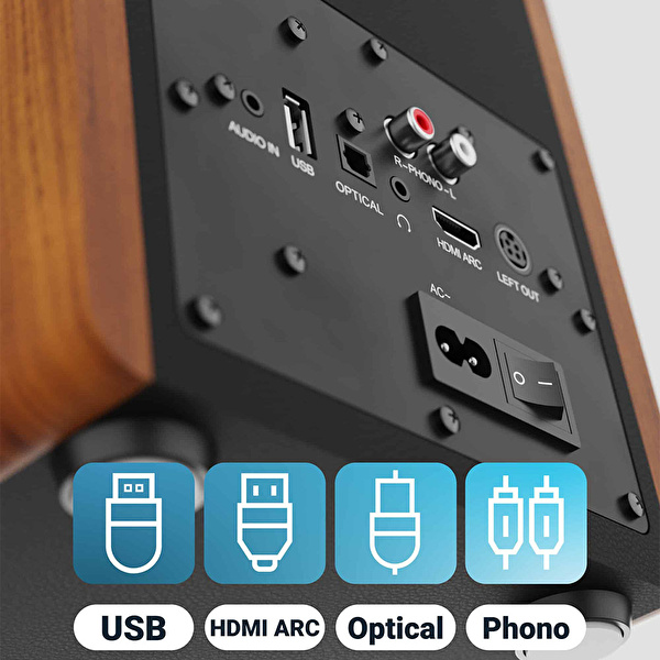 MAJORITY D100 Raf Tipi Hoparlör (BT, RCA)