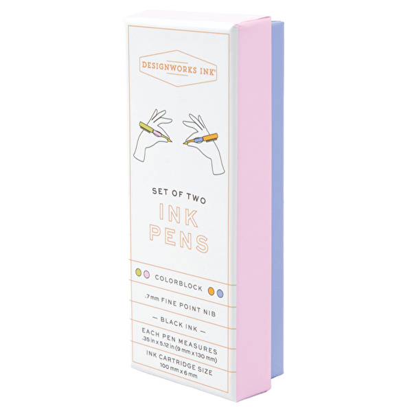 DESIGNWORKS INK 2'li Tükenmez Kalem Lilac Cornflower