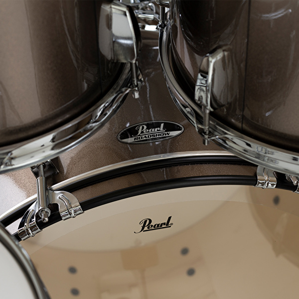 PEARL RS525SBC/C707 Roadshow Bronze Metallic 5 Parça (22B/10T/12T/16F/14S) Aksamlı ve Sabian Solar Zilli Akustik Davul Seti