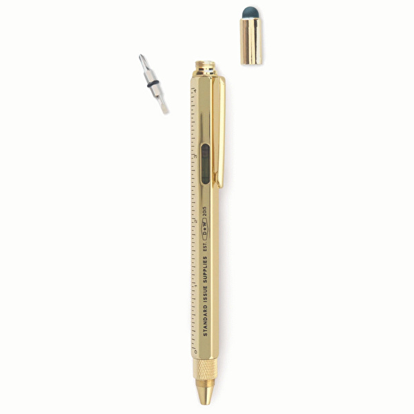 GENTLEMEN'S HARDWARE Çok Fonksiyonlu Tükenmez Kalem Gold