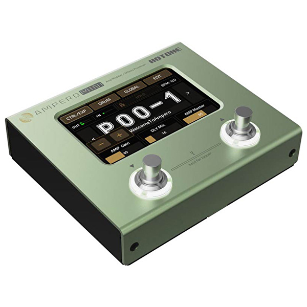Hotone MP-50MC Ampero Mini (Matcha) Amp Modeler & Effects Processor, (9V Adaptör Dahil)