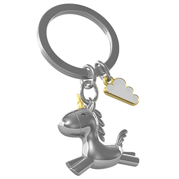 METALMORPHOSE 3D Uçan Unicorn Anahtarlık