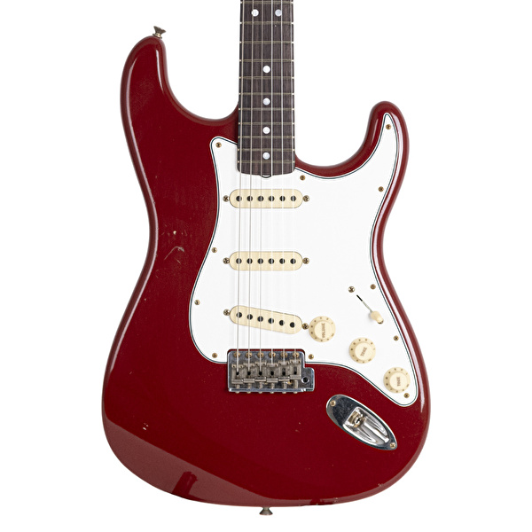 Fender Custom Shop Limited Edition L-Series Fat 1964 Stratocaster Journeyman Relic Aged Dakota Red Elektro Gitar