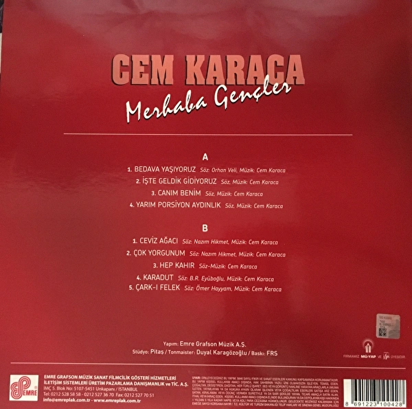 Cem Karaca – Merhaba Gençler