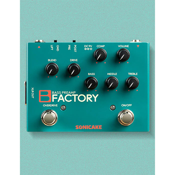 SONICAKE B Factory DuaLane Bass Preamp Pedalı