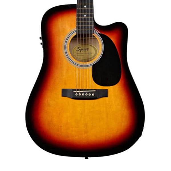 Squier SA-105CE Dreadnought Cutaway Sunburst Elektro Akustik Gitar
