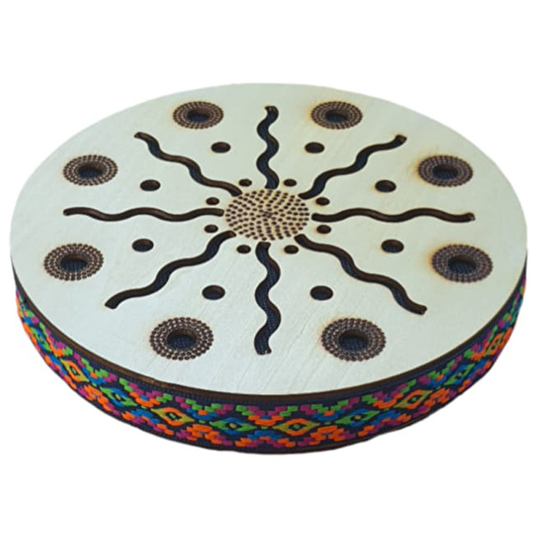 YOGIXO Ahşap Yağmur Sesi Davulu 20 cm