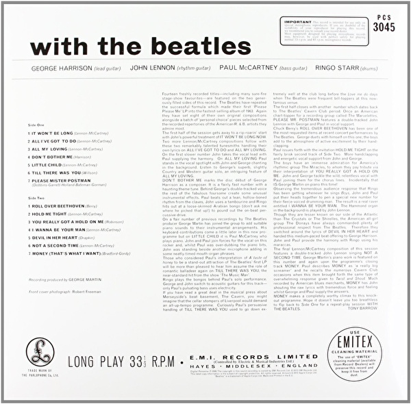 The Beatles - With The Beatles (2012 Reissue, Remastered, Stereo, 180 Gram)