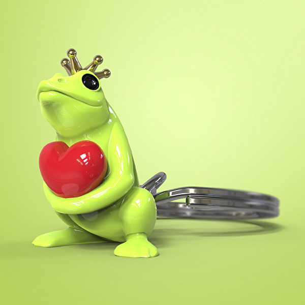 METALMORPHOSE Kurbağa Prens Anahtarlık