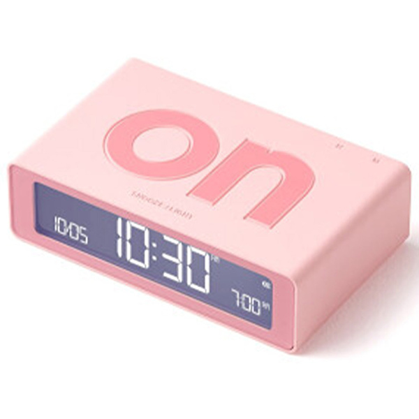 LEXON Flip Mini Şarj Edilebilir Alarm Saat  Pembe