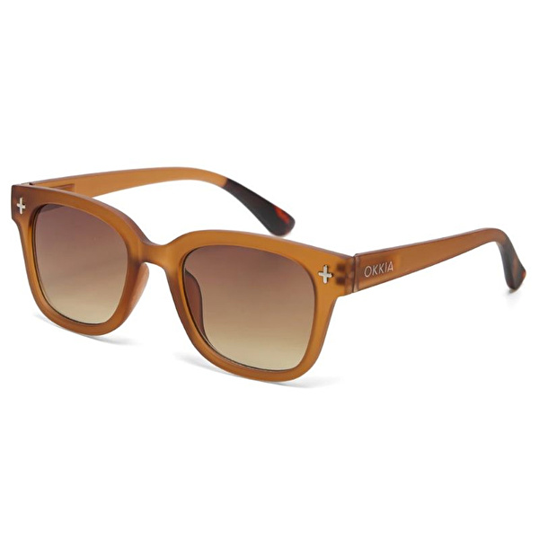 OKKIA Giovanni Kahverengi Lens Unisex Güneş Gözlüğü  Kahverengi