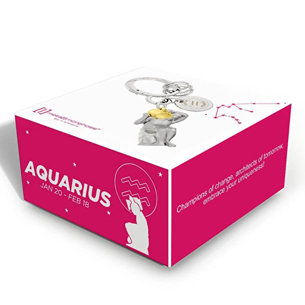 METALMORPHOSE Burç Koleksiyonu Kova Anahtarlık / Çanta