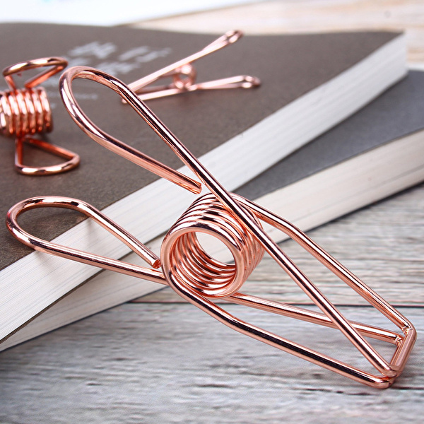 KAYIGO Tiny Paslanmaz Çelik Mandal Dörtlü - Rose Gold