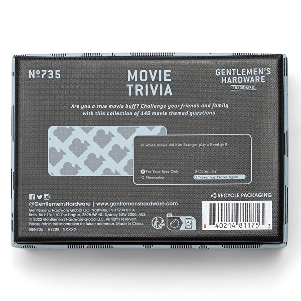 GENTLEMEN'S HARDWARE Film Bilgi Oyunu