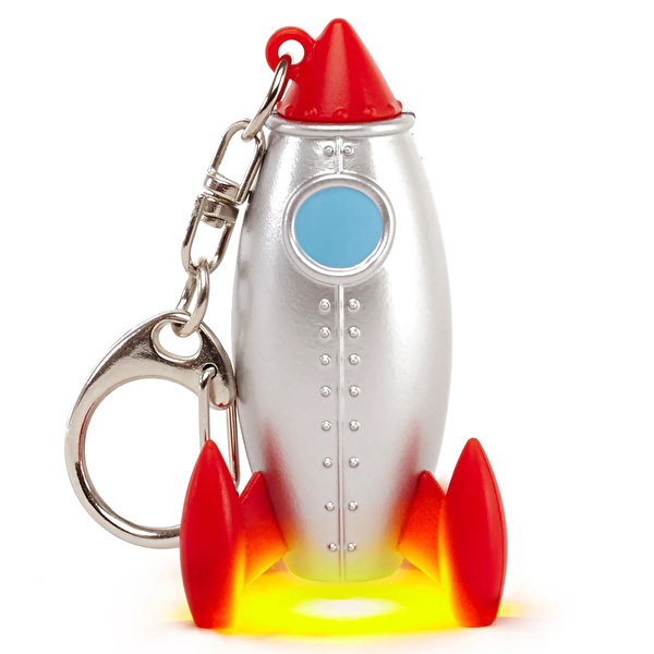 KIKKERLAND Roket LED'li ve Sesli Anahtarlık