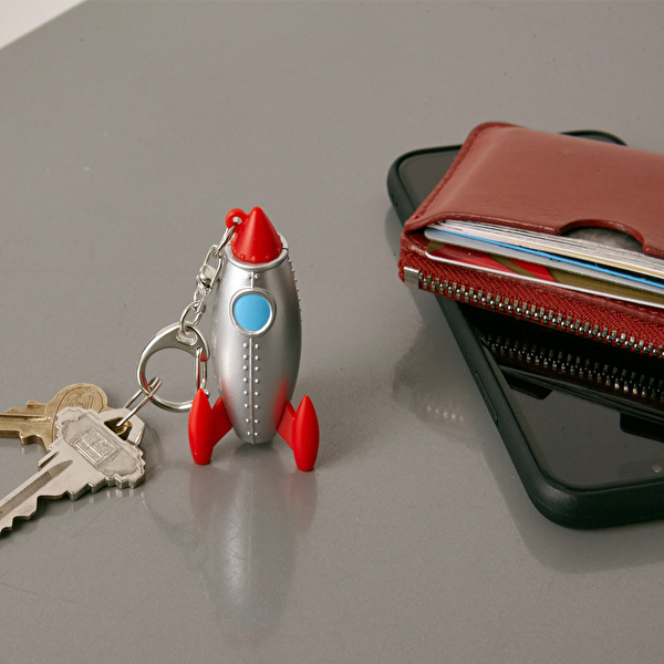 KIKKERLAND Roket LED'li ve Sesli Anahtarlık
