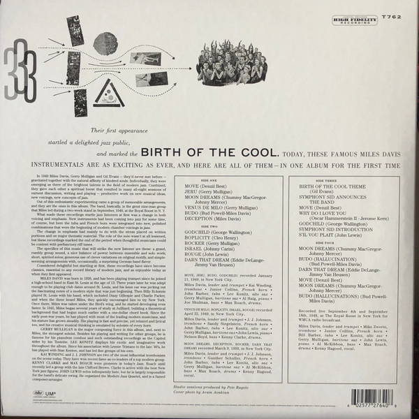 Miles Davis – The Complete Birth Of The Cool (2019 Limited Edition, Mono)