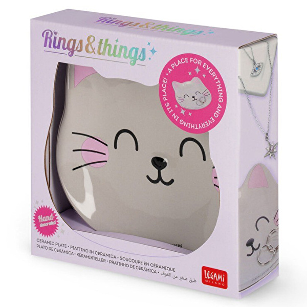 LEGAMI Seramik Tabak - Kedi