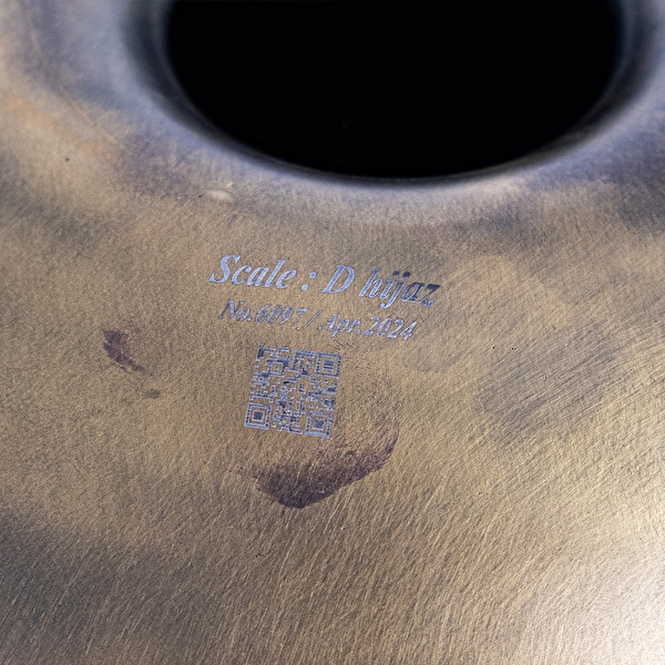 KITA KDHİ9GV D Hijaz 9 Altın Vintage Tam Parlatılmış Handpan