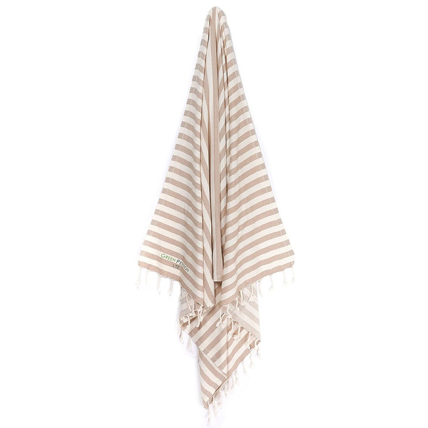 GREEN PETITION Mare Peshtemal Sand Beige 90x170 cm Havlu