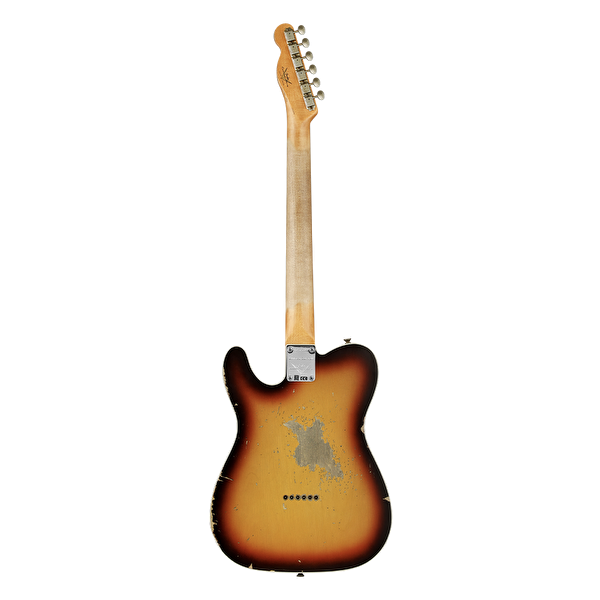 Fender Custom Shop LTD 1960 Telecaster Custom Heavy Relic Chocolate 3 Ton Sunburst Elektro Gitar