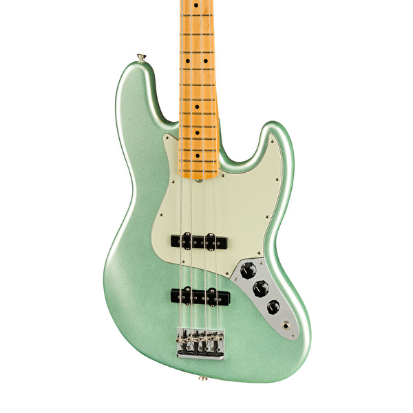 Fender American Professional II Jazz Bass Akçaağaç Klavye Mystic Surf Green Bas Gitar