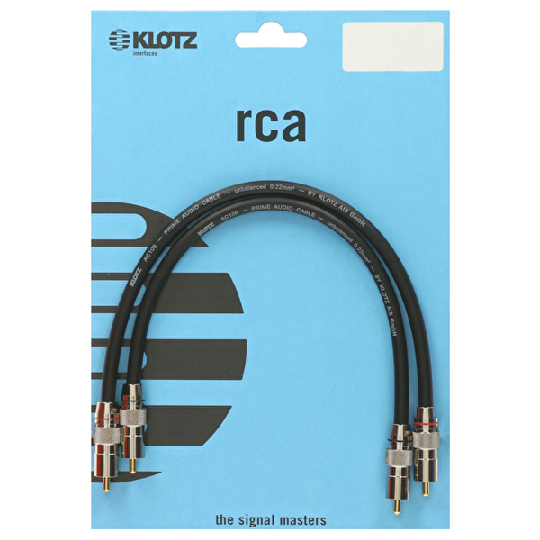 Klotz Altın Uçlu RCA 1.5mt Siyah Ses Kablosu