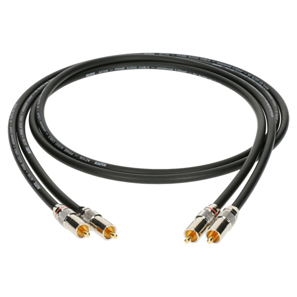 Klotz Altın Uçlu RCA 1.5mt Siyah Ses Kablosu