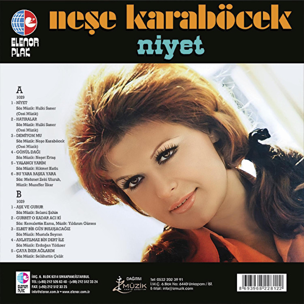 Neşe Karaböcek - Niyet (Renkli Plak)