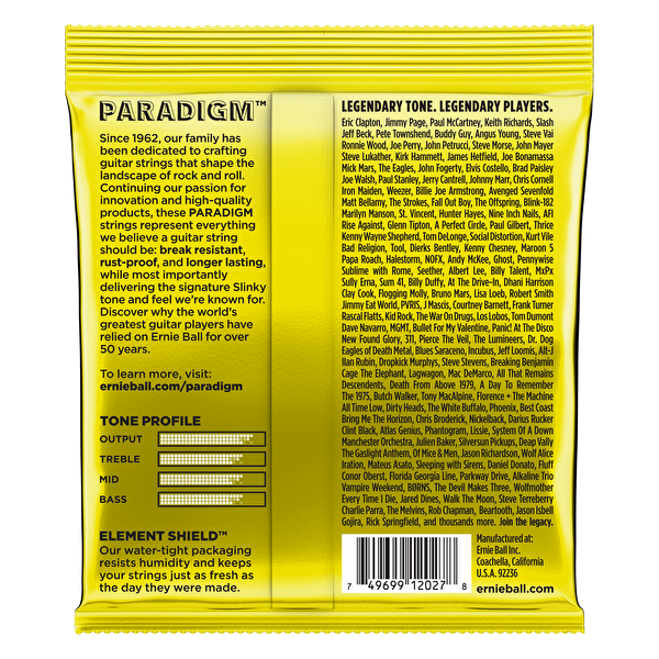 ERNIEBALL P02027 - Beefy Slinky Paradigm 11-54 Elektro Gitar Teli