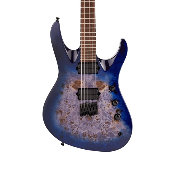 Jackson Pro Chris Broderick Soloist HT6P Laurel Klavye Transparent Blue Elektro Gitar