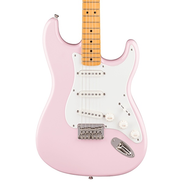 Squier Classic Vibe 50s Stratocaster Hard Tail Akçaağaç Klavye Shell Pink Elektro Gitar