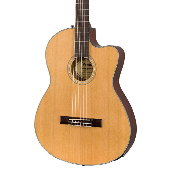 FENDER CN-140SCE İnce Kasa Ceviz Klavye Elektro Klasik Gitar