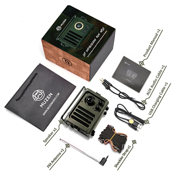 MUZEN Radio Jeep (RGB Bluetooth Hoparlör)