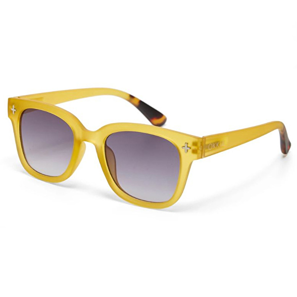OKKIA Giovanni Siyah Lens Unisex Güneş Gözlüğü Sarı